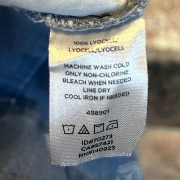 5 for $25🔥LOFT Lyocell Printed Light Wash Jeans Size 8 - Picture 5 of 6